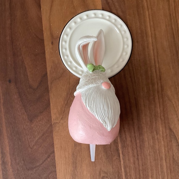 Pink Easter Bunny Gnome Platter Decoration 🐇 - Picture 6 of 7